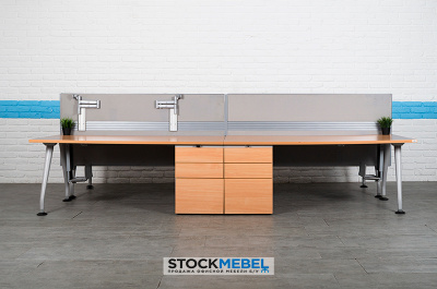 Бенч Система 4 Рабочих Места - Knoll