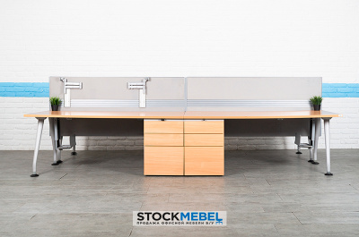 Бенч Система 4 Рабочих Места - Knoll